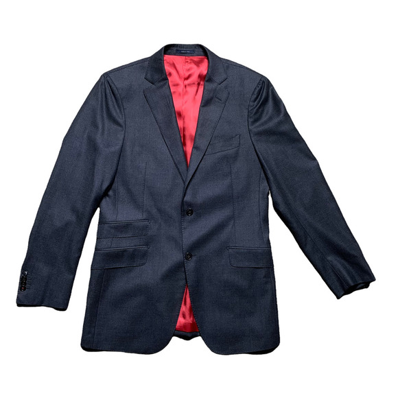 Suitsupply Other - Suit Supply Mens Gray Blazer Sport Coat Jacket Pure Wool Italian Lined Size 42L